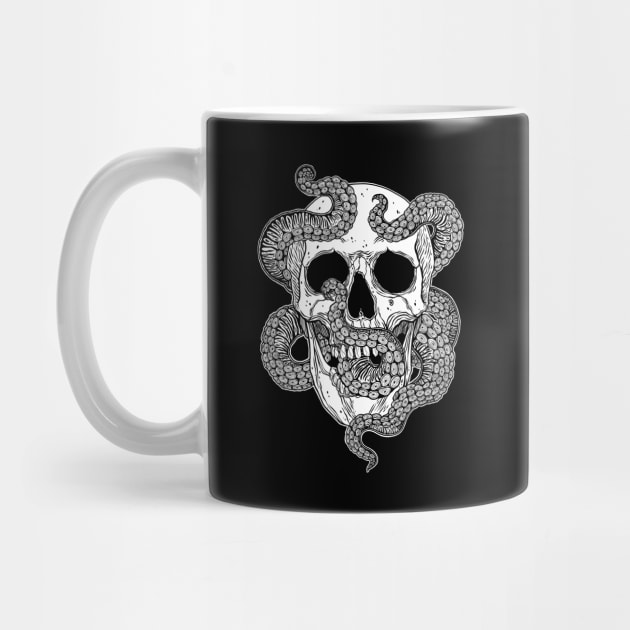 Octopus Tentacles Skull by OccultOmaStore